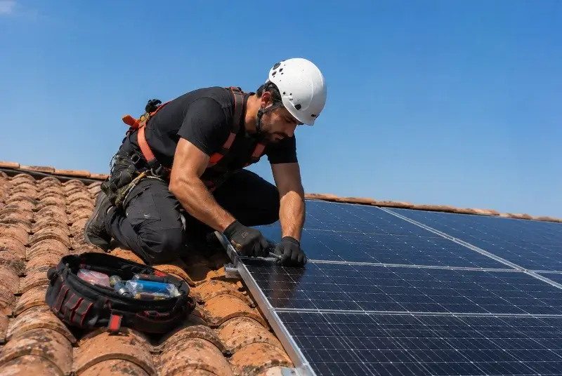 Maintenance et monitoring de panneaux solaires à Pompignac