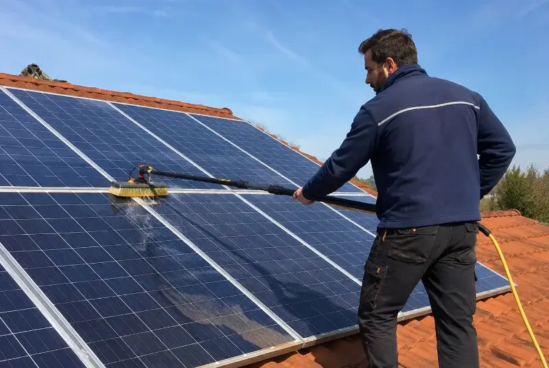 Nettoyage et entretien de panneaux solaires à Pompignac